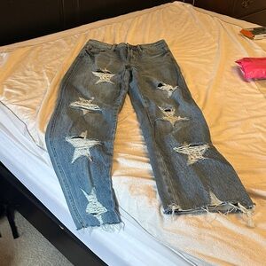 Judy Blue Star distressed jeans